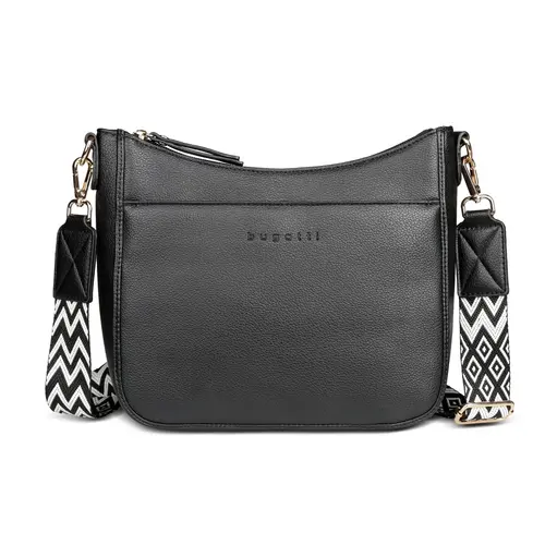 Дамска чанта Bugatti Mare 3.0 Shoulder bag, екокожа, черна