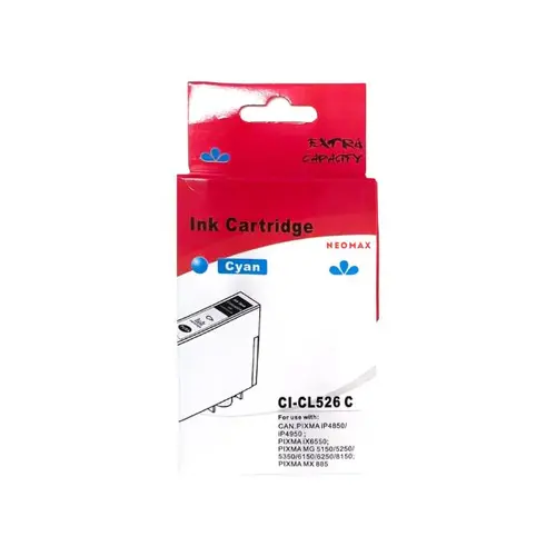 ΚΕΦΑΛΗ ΓΙΑ CANON PIXMA iP 4850/MG5150/5250/6150/8150 - Κυανό - /526/ - CLI526C (CLI-526C) - PN CI-CLI526C - NEOMAX - 1