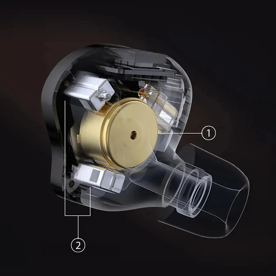 KZ професионални слушалки Hi-Fi In-Ear-Monitors - ZS10 PRO 2 Mic - image 3