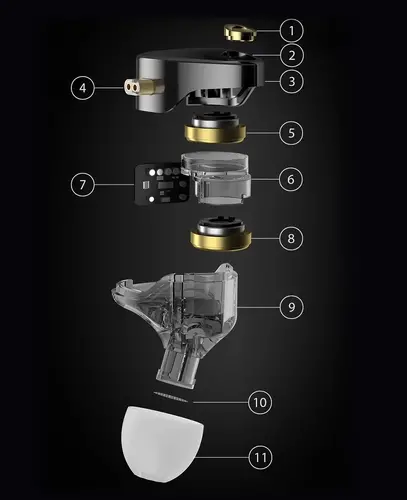 KZ професионални слушалки Hi-Fi In-Ear-Monitors - Castor Pro Gray No Mic - Bass Up Edition - image 3