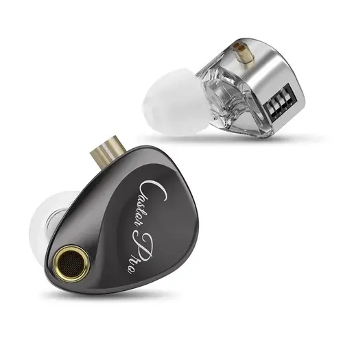KZ професионални слушалки Hi-Fi In-Ear-Monitors - Castor Pro Gray No Mic - Bass Up Edition