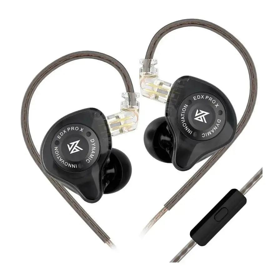 KZ професионални слушалки Hi-Fi In-Ear-Monitors - EDX PRO X Black Mic
