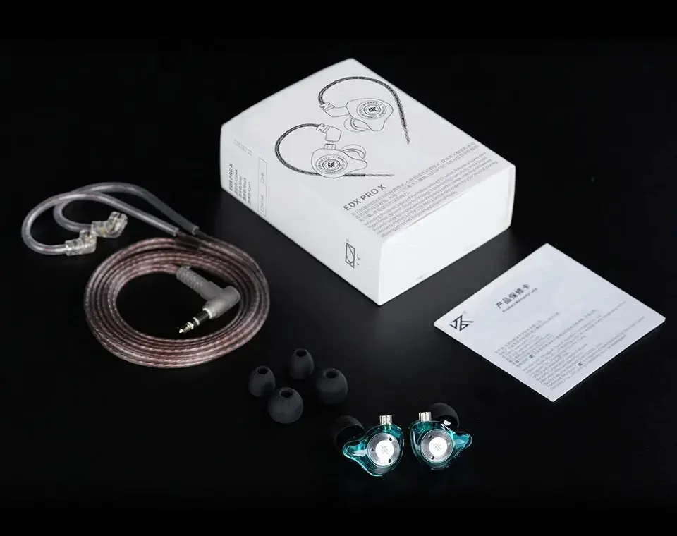 KZ професионални слушалки Hi-Fi In-Ear-Monitors - EDX PRO X Black Mic - image 11