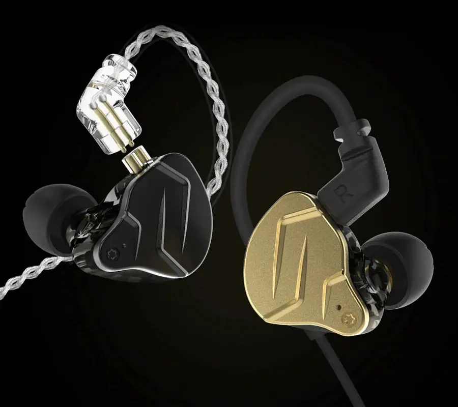 KZ професионални слушалки Hi-Fi In-Ear-Monitors - ZSN PRO X Black Mic - image 8
