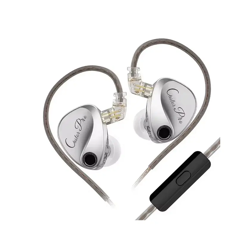 KZ професионални слушалки Hi-Fi In-Ear-Monitors - Castor Pro Silver Mic - Harman Edition