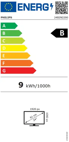 Монитор, Philips 24B2N2200, 23.8" IPS WLED, 1920x1080@120Hz, 4ms GtG, 300cd m/2, 1500:1, 50M:1 DCR, Adaptive Sync, FlickerFree, SoftBlue, 2Wx2, Tilt, D-SUB, HDMI, DP - image 7