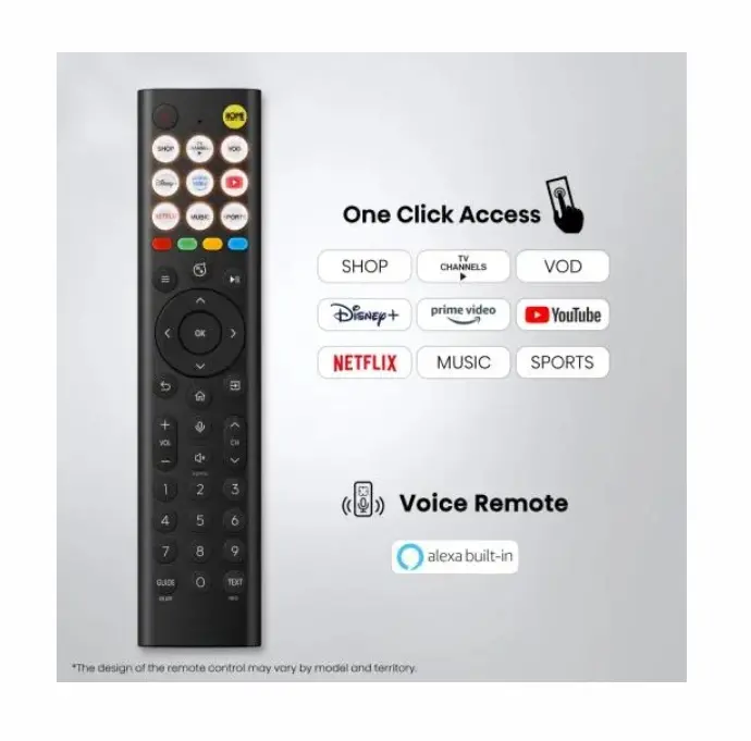 Телевизор, Hisense 43" A6S, 4K Ultra HD 3840x2160, DLED, DFA, Precision Colour, HDR 10+, HLG, Dolby Vision,Light sensor, Smart TV, WiFi, BT, AnyView Cast, Gaming Mode, 1xHDMI2 eArc, 3xHDMI, 2xUSB, LAN, CI+, DVB-T2/C/S2, Black - image 3