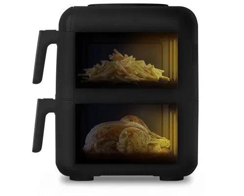 Уред за здравословно готвене, Tefal EY7568E0 Crispy Stack Af Genius+Acc Blk - image 3