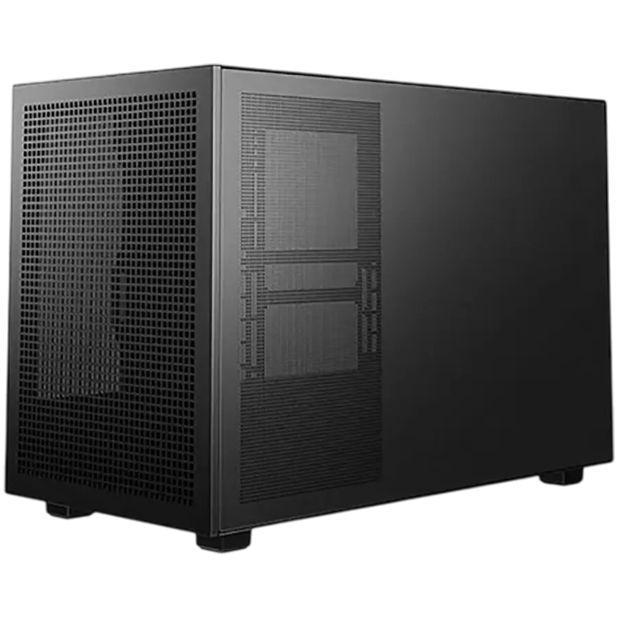 DeepCool CH260 WOOD, Mini Tower, Mini-ITX/Micro-ATX, 2xUSB3.0, 1xType-C Gen 2, 1xAudio, Mesh Panel, Black, 2Y, R-CH260-BKNWM0-G-1 - image 3