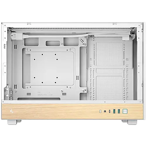 DeepCool CH260 WOOD WH, Mini Tower, Mini-ITX/Micro-ATX, 2xUSB3.0, 1xType-C Gen 2, 1xAudio, Mesh Panel, White, 2Y, R-CH260-WHNWM0-G-1 - image 2