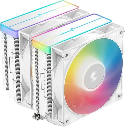 DeepCool AG620 G2 ARGB, CPU Air Cooler, 2x120mm PWM ARGB Fan, TDP 270W, 6 Heatpipes, Black, LGA1851/1700, AMD AM5/AM4, 129x136x159 mm(LxWxH), 2Y, R-AG620-BKAMMG2-G
