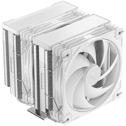 DeepCool AG620 G2 WH, CPU Air Cooler, 2x120mm PWM Fan, TDP 270W, 6 Heatpipes, White, LGA1851/1700, AMD AM5/AM4, 129x136x159 mm(LxWxH), 2Y, R-AG620-WHNPMG2-G - image 1