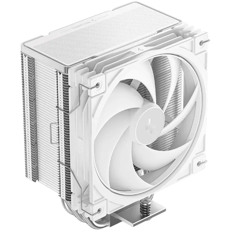 DeepCool AG400 G2 WH, CPU Air Cooler, 1x120mm PWM Fan, TDP 230W, 4 Heatpipes, White, LGA1851/1700, AMD AM5/AM4, 125x92x152 mm(LxWxH), 2Y, R-AG400-WHNPMG2-G - image 1