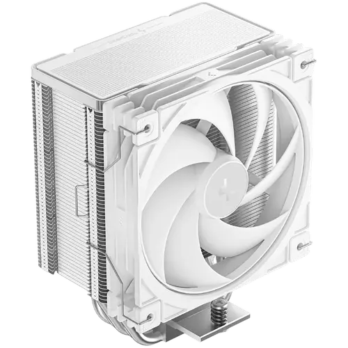 DeepCool AG400 G2 WH, CPU Air Cooler, 1x120mm PWM Fan, TDP 230W, 4 Heatpipes, White, LGA1851/1700, AMD AM5/AM4, 125x92x152 mm(LxWxH), 2Y, R-AG400-WHNPMG2-G - image 1