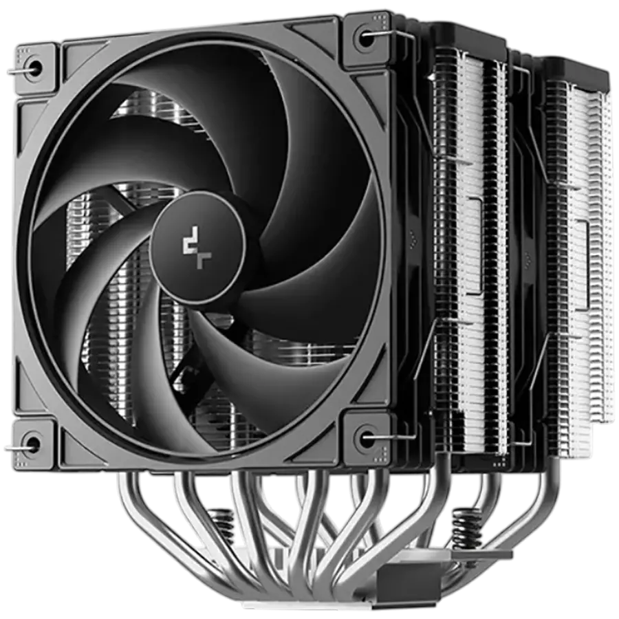 DeepCool AG620 G2, Ψύκτρα αέρος CPU, 2x120mm PWM ανεμιστήρες, TDP 270W, 6 heatpipes, Μαύρο, LGA1851/1700, AMD AM5/AM4, 129x136x159 mm (ΜxΠxΥ), 2 έτη