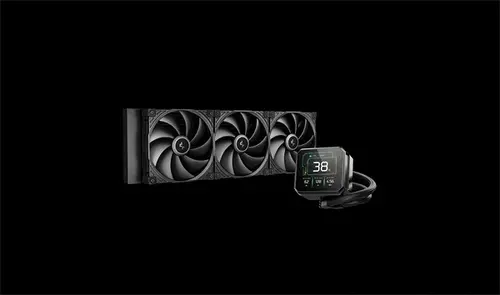 DeepCool SPARTACUS 420, 420mm CPU Liquid Cooler, 3x140mm PWM Fans, 3.4'' IPS LCD Screen, Black, LGA1851/1700, AMD AM5/AM4, 5Y, R-SPT420-BKDSMP-G-1