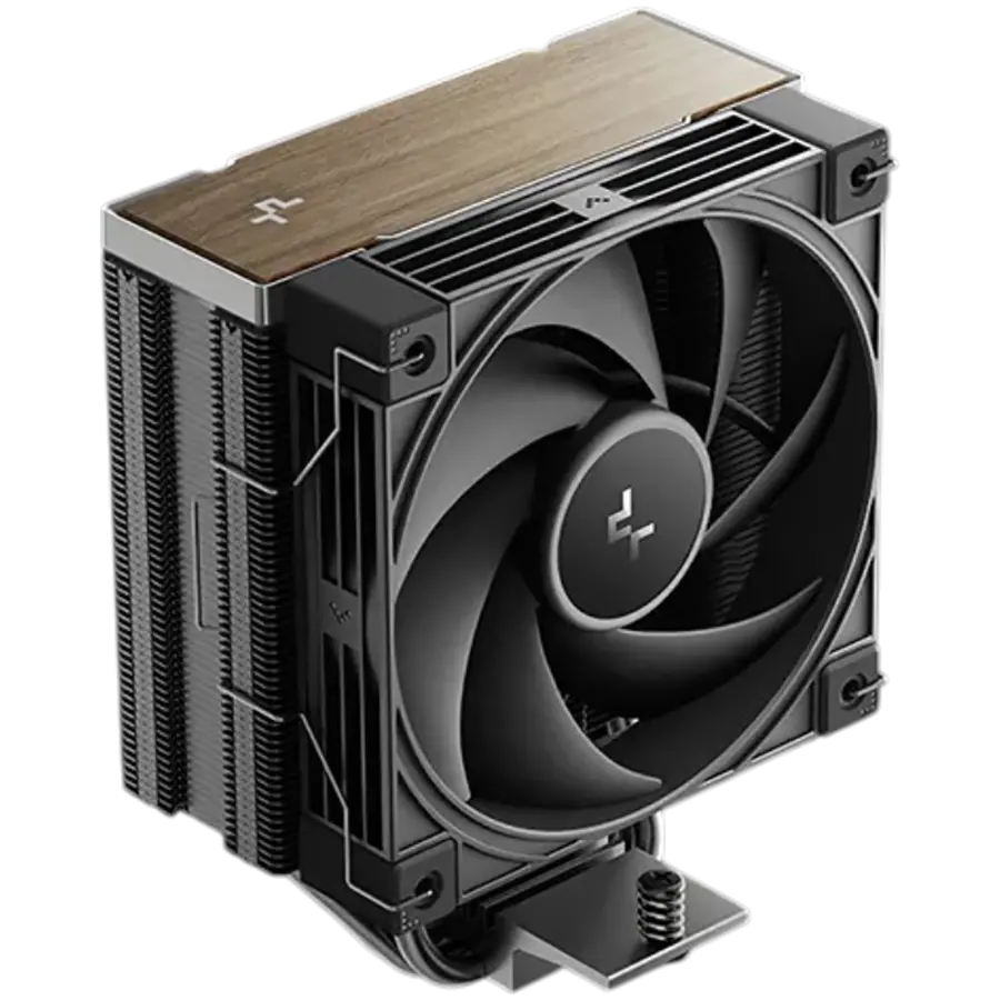 DeepCool AK400 G2, CPU Air Cooler, 1x120mm PWM Fan, Wooden Top Cover, TDP 240W, 4 Heatpipes, Black, LGA1851/1700, AMD AM5/AM4, 132x92x156 mm(LxWxH), 3Y, R-AK400G2-BKNNMN-GJD - image 1