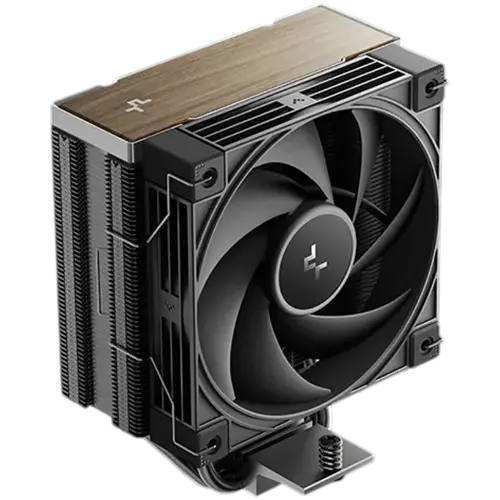 DeepCool AK400 G2, CPU Air Cooler, 1x120mm PWM Fan, Wooden Top Cover, TDP 240W, 4 Heatpipes, Black, LGA1851/1700, AMD AM5/AM4, 132x92x156 mm(LxWxH), 3Y, R-AK400G2-BKNNMN-GJD - image 1