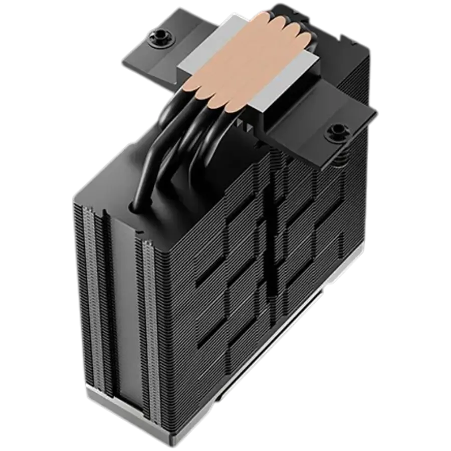 DeepCool AK400 G2, CPU Air Cooler, 1x120mm PWM Fan, Wooden Top Cover, TDP 240W, 4 Heatpipes, Black, LGA1851/1700, AMD AM5/AM4, 132x92x156 mm(LxWxH), 3Y, R-AK400G2-BKNNMN-GJD - image 2