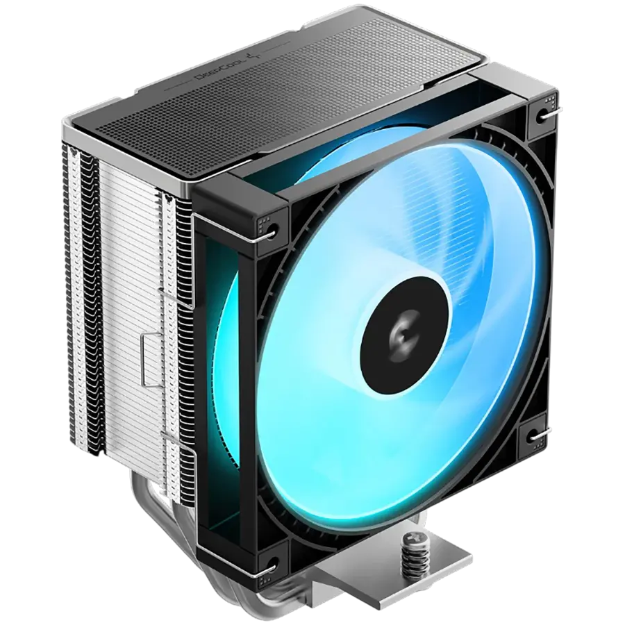DeepCool AG600 ARGB, Ψύκτρα αέρος CPU, 1x120mm PWM ARGB ανεμιστήρας, TDP 260W, 6 heatpipes, Μαύρο, LGA1851/1700, AMD AM5/AM4, 125x92x150 mm (ΜxΠxΥ)