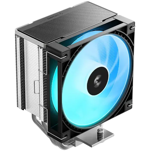 DeepCool AG600 ARGB, Ψύκτρα αέρος CPU, 1x120mm PWM ARGB ανεμιστήρας, TDP 260W, 6 heatpipes, Μαύρο, LGA1851/1700, AMD AM5/AM4, 125x92x150 mm (ΜxΠxΥ) - 1
