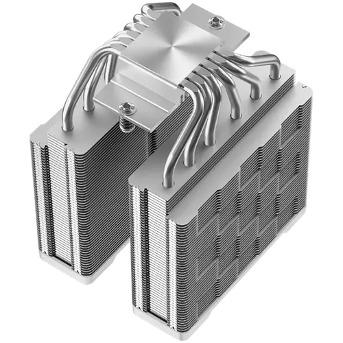 DeepCool AG620 G2 WH ARGB, CPU Air Cooler, 2x120mm PWM ARGB Fan, TDP 270W, 6 Heatpipes, White, LGA1851/1700, AMD AM5/AM4, 129x136x159 mm(LxWxH), 2Y, R-AG620-WHAMMG2-G - image 1