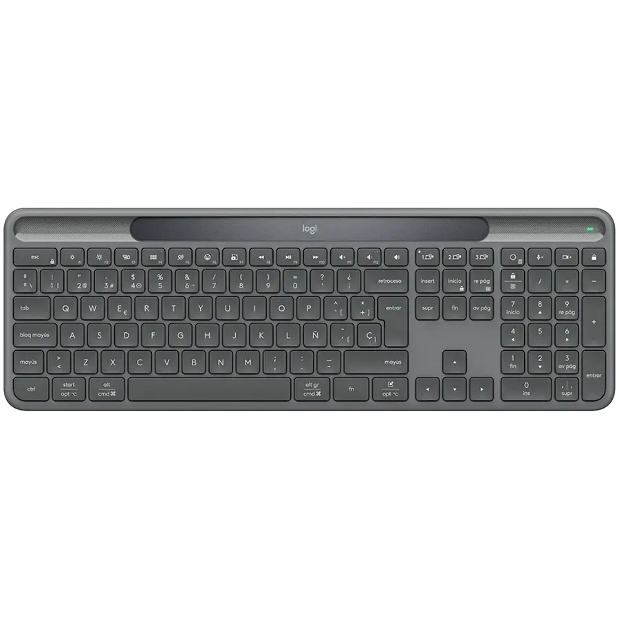 LOGITECH Slim Solar+ - GRAPHITE - US INT'L - 2.4GHZ/BT -  INTNL-973 - UNIV B2C