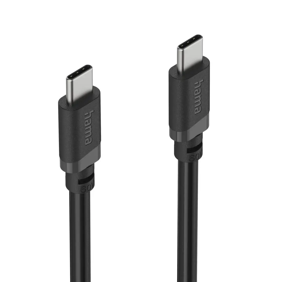 HAMA Кабел USB-C мъжко– USB-C мъжко, 60 W, 1 m, черен - image 9