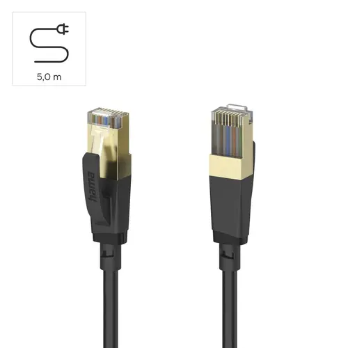 Мрежов пач кабел HAMA S/FTP, CAT 8, RJ-45 - RJ-45, 40Gbit/s, 5.0 m - image 7