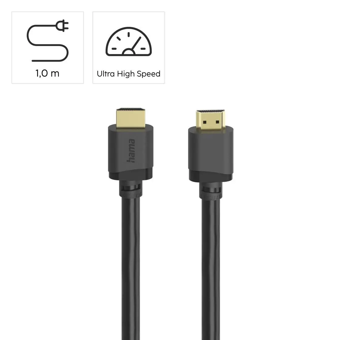 Кабел HDMI - HDMI Ultra HD, 8K, 48 Gbit/s, Ethernet, позл.конектори, 1 м - image 9