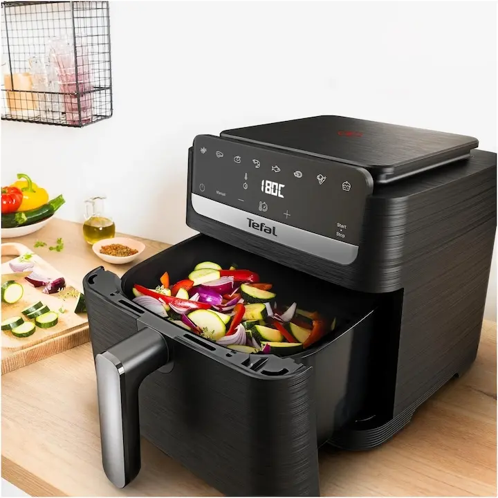 Уред за здравословно готвене, Tefal EY8618E0 Easy Fry Mega Compact Blk Eu - image 5