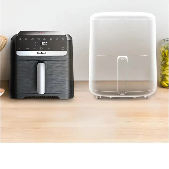 Уред за здравословно готвене, Tefal EY8618E0 Easy Fry Mega Compact Blk Eu - image 6