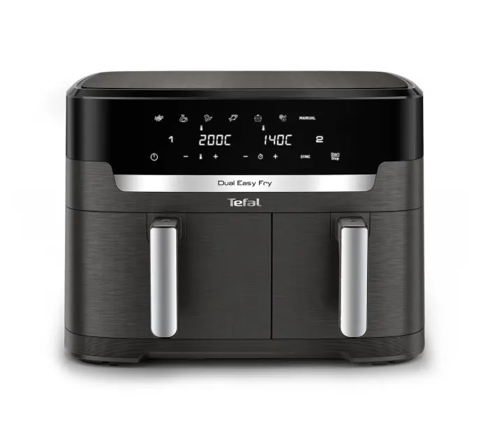 Уред за здравословно готвене, Tefal EY942HE0 Xxl Dual Easy Fry Coal Eu
