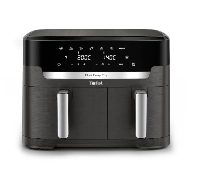 Уред за здравословно готвене, Tefal EY942HE0 Xxl Dual Easy Fry Coal Eu - image 2