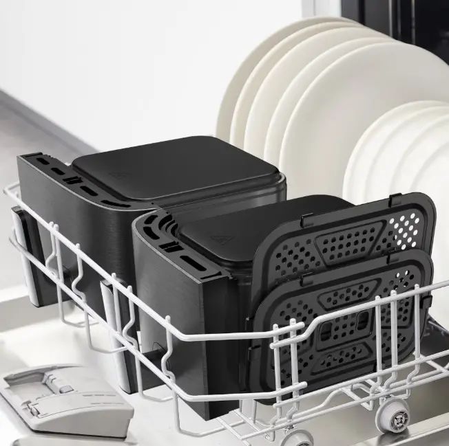Уред за здравословно готвене, Tefal EY942HE0 Xxl Dual Easy Fry Coal Eu - image 4