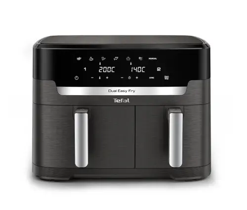 Уред за здравословно готвене, Tefal EY942HE0 Xxl Dual Easy Fry Coal Eu