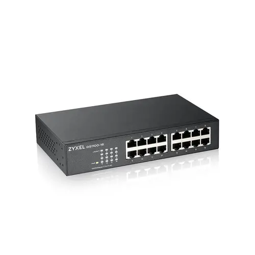 Комутатор, ZyXEL GS1100-16v4  Unmanaged + 16 port Gigabit Unmanaged Switch - image 2