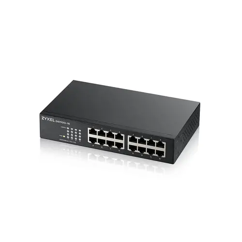 Комутатор, ZyXEL GS1100-16v4  Unmanaged + 16 port Gigabit Unmanaged Switch - image 3