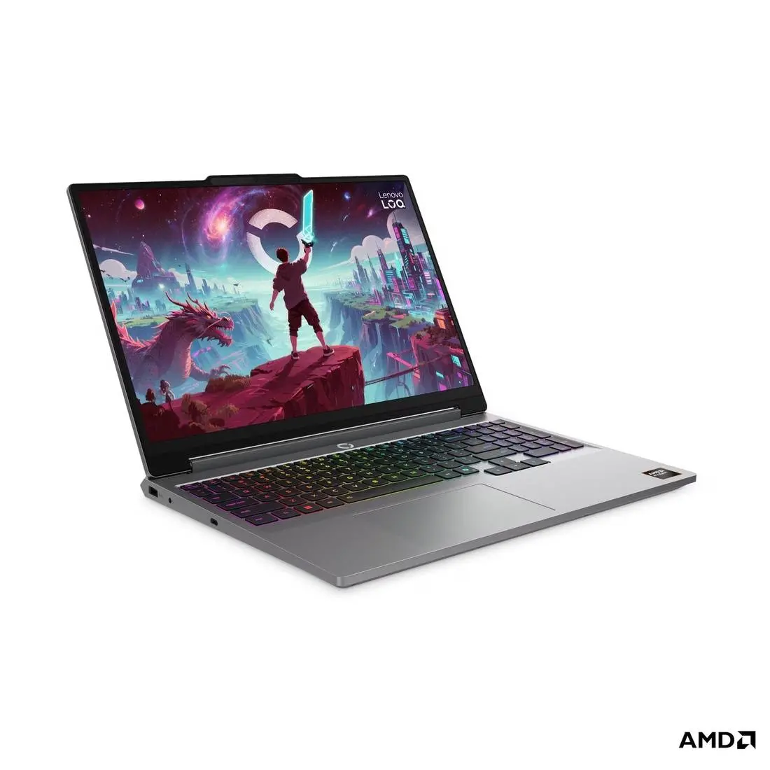LENOVO LOQ AMD Ryzen 7 250 15.3inch WQXGA 500N 165Hz 16GB DDR5 512GB PCIe RTX5050 8GB W11H Surge Green 3y