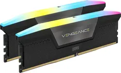 CORSAIR DDR5, 6000MT/s 48GB 2x24GB DIMM, 36-44-44-96, XMP 3.0, VENGEANCE RGB DDR5 Black Heatspreader, 1.4V
