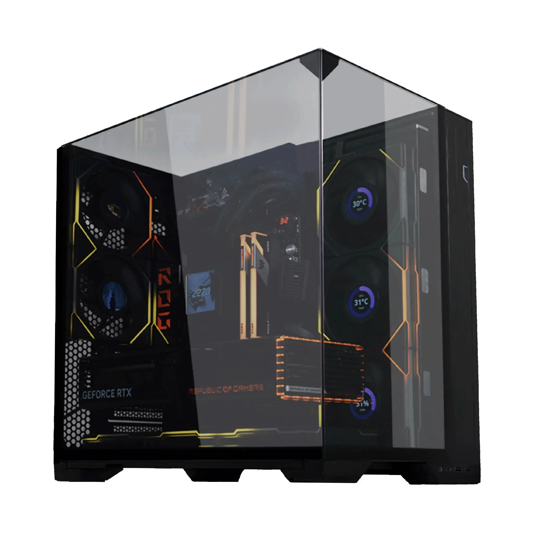 Lian Li кутия Case E-ATX - O11 Vision Compact - image 1