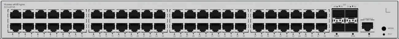 Комутатор Huawei S310-48T4S, 48x1G, 4x1G SFP, L2+ - image 2