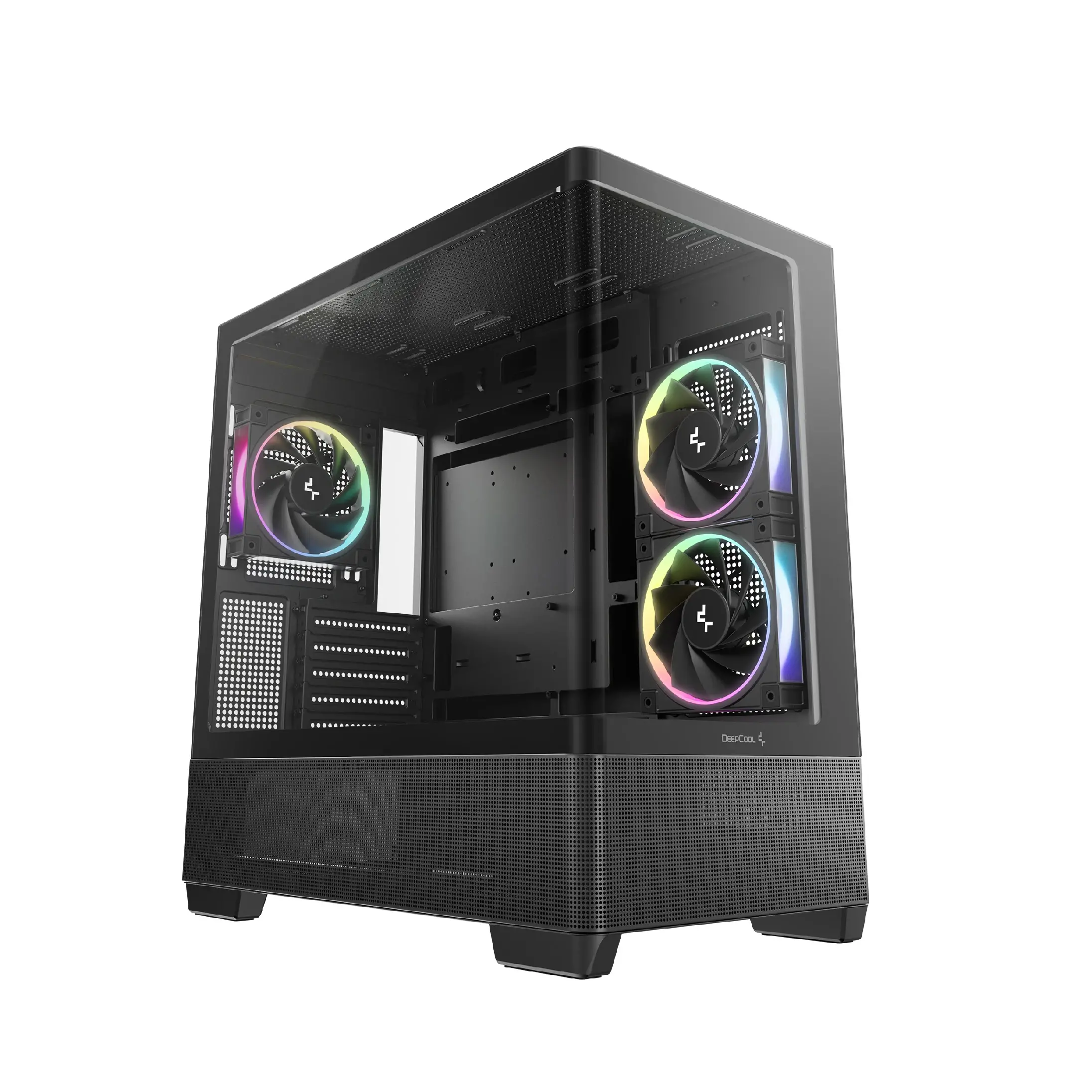 DeepCool carcasă ATX - CG380U 3F - 3 ventilatoare ARGB, USB-C