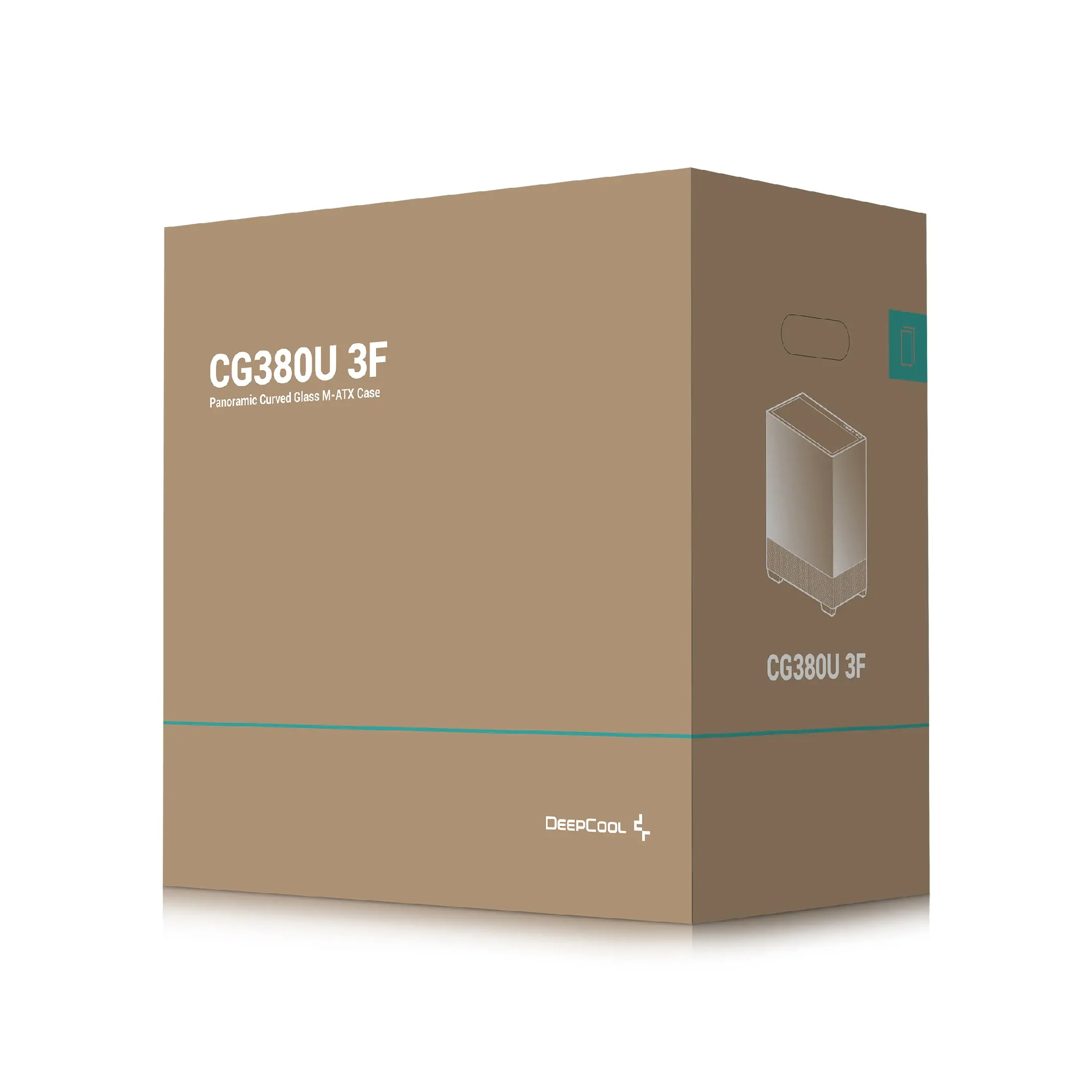 DeepCool кутия Case ATX - CG380U 3F - 3 ARGB Fans, USB-C - image 8
