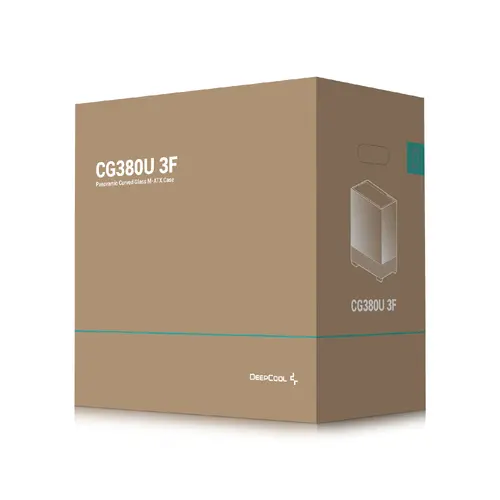 DeepCool кутия Case ATX - CG380U 3F - 3 ARGB Fans, USB-C - image 8