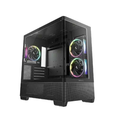 DeepCool carcasă ATX - CG380U 3F - 3 ventilatoare ARGB, USB-C - 1