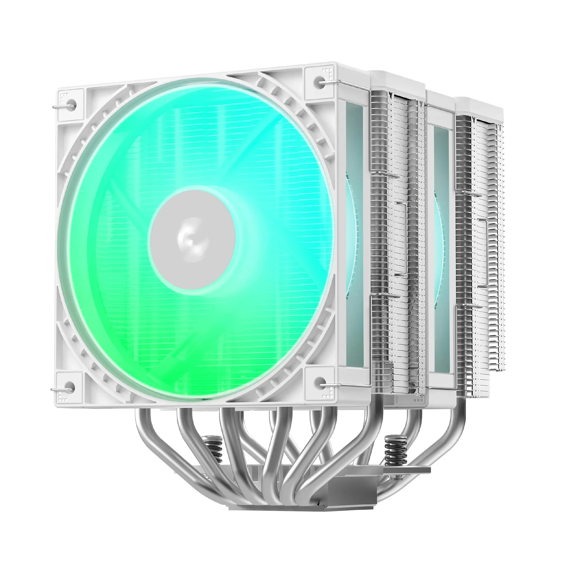 DeepCool охладител CPU Cooler AG620 G2 WH ARGB - Dual-Tower - LGA1851/AM5 - image 1
