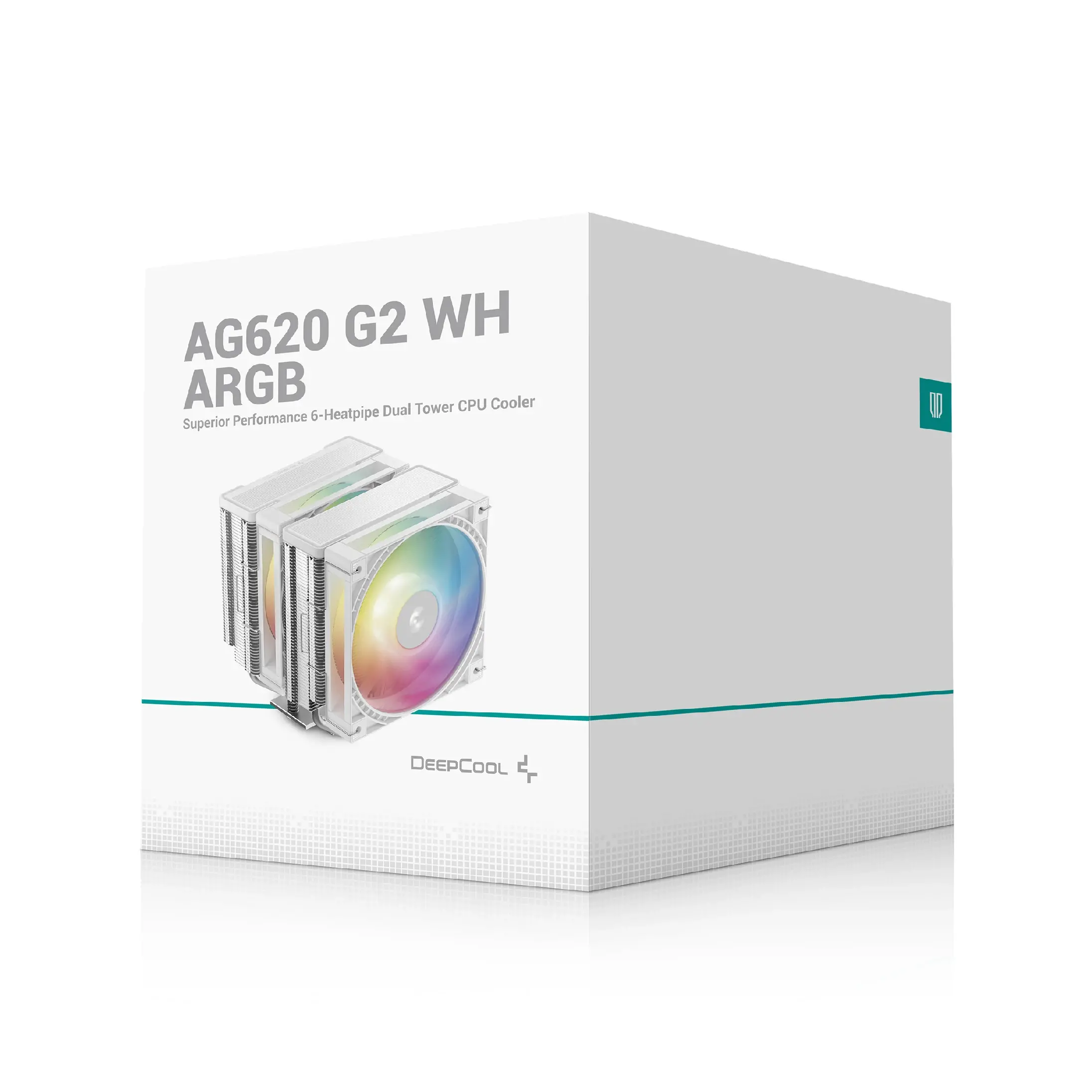 DeepCool охладител CPU Cooler AG620 G2 WH ARGB - Dual-Tower - LGA1851/AM5 - image 8