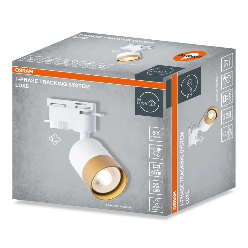 LED СПОТ 1PHASE TRACKING SPOT LUXE GU10 WHITE AND GOLD LEDVANCE - image 2