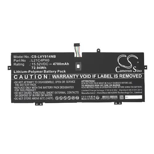 Батерия за лаптоп LENOVO Yoga 9 14IAP7 L21B4PH0 LiPo 15.52V 4700mAh CAMERON SINO